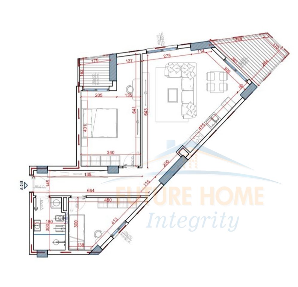 In vendita, Appartamento 2+1, Residenza Casa, Tirana.