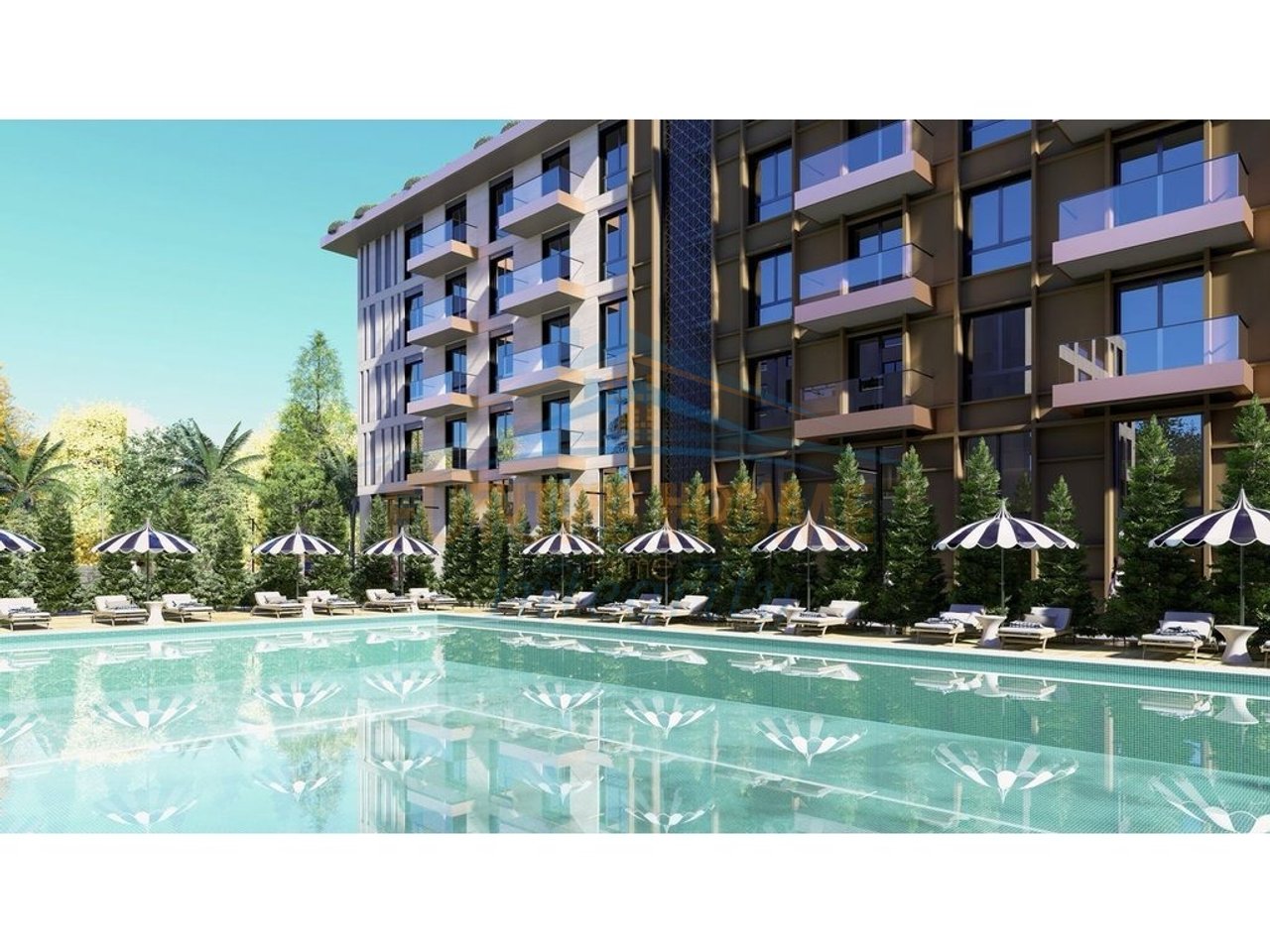 Shitet, Apartament 1+1, Rezidenca Palm Paradise, Qerret.