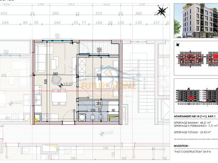 Shitet, Apartament 1+1, Fast Residence, Paskuqan, Tiranë