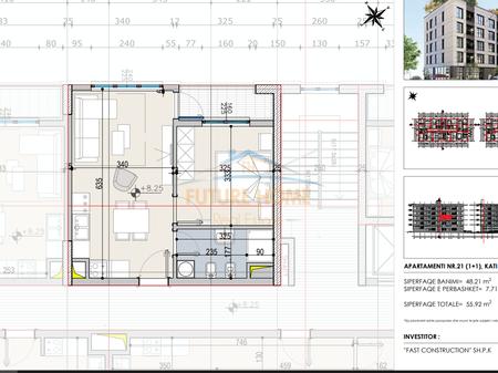 Shitet, Apartament 1+1, Fast Residence, Paskuqan, Tiranë