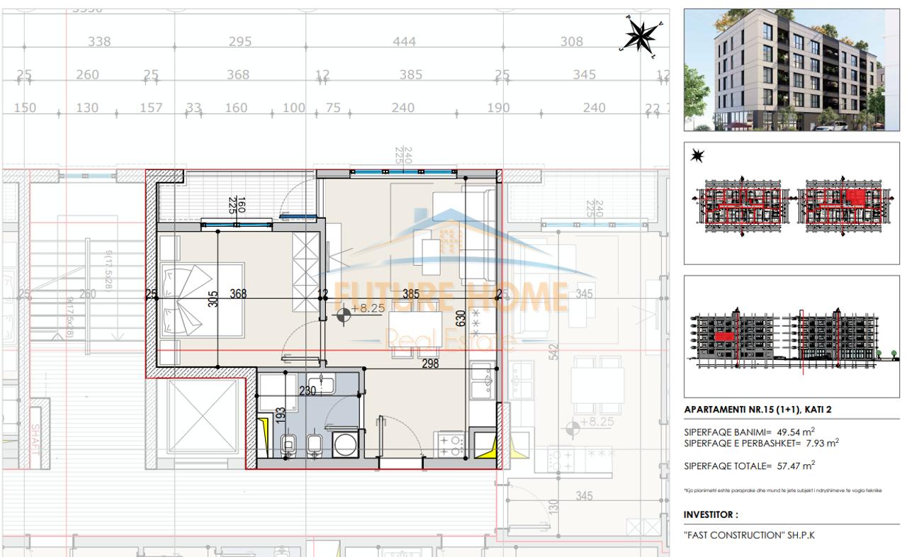 In vendita, Appartamento 1+1, Fast Residence, Paskuqan, Tirana
