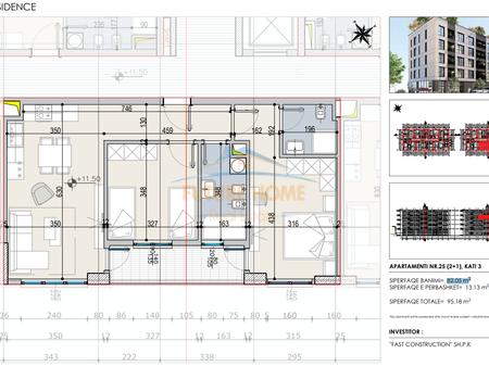 Shitet, Apartament 2+1, Fast Residence, Paskuqan, Tiranë