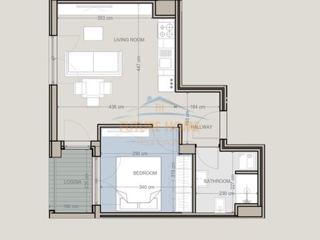 Shitet, Apartament 1+1, Baks Bay, Rrjoll, Velipojë
