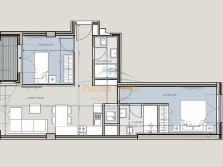 Mundësi investimi, Apartament 2+1, Baks Bay, Rana e Hedhun.