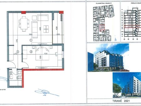 Shitet,Apartament 1+1 ne Ali Dem,. EverGreen Residence