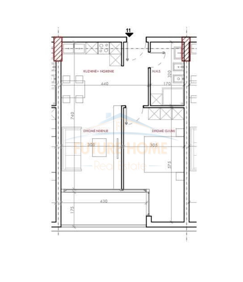 Shitet, Apartament 1+1, Unaza e re