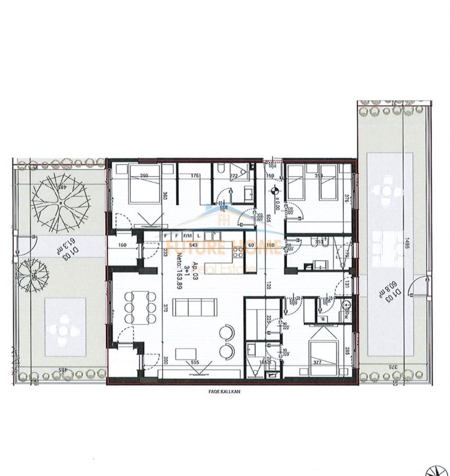 Shitet, Apartament 3+1, Park Houses Residence, Tiranë.