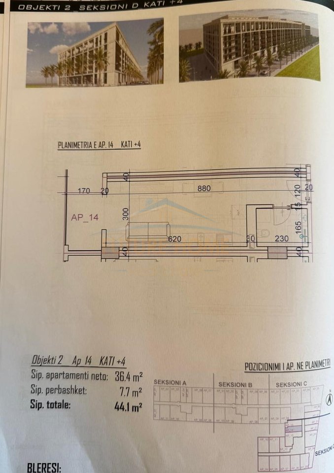 Shitet, Garsoniere ,Rezidenca"Bonita", Golem, Kavajë