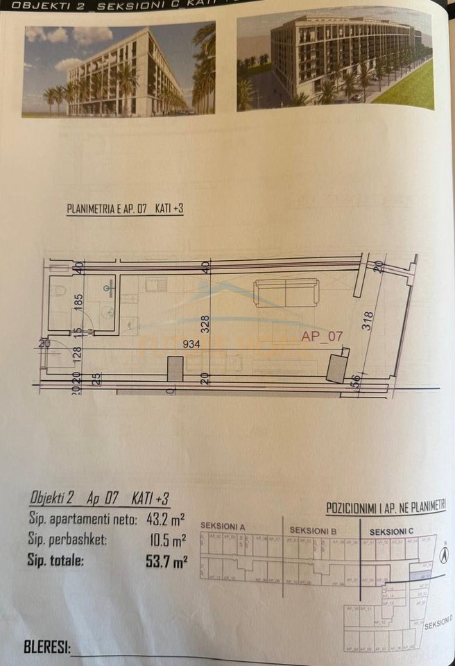 Shitet, Garsoniere ,Rezidenca"Bonita", Golem, Kavajë