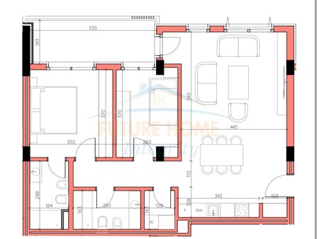 Eladó, 1+1 szobás lakás, Maison De La Terre Residence, Tirana.
