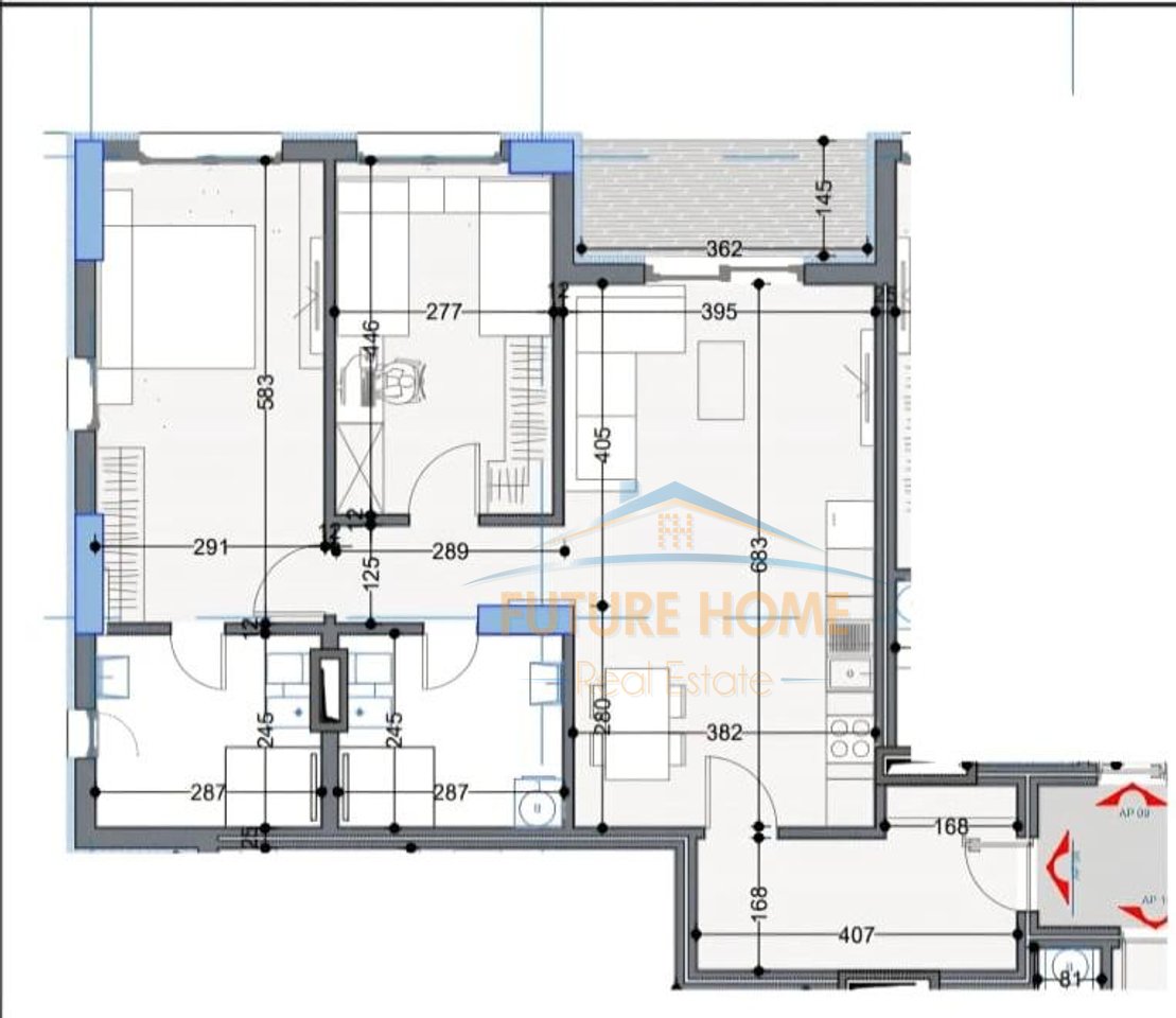 In vendita, Appartamento 2+1, Belfiore Residence 2, Paskuqan