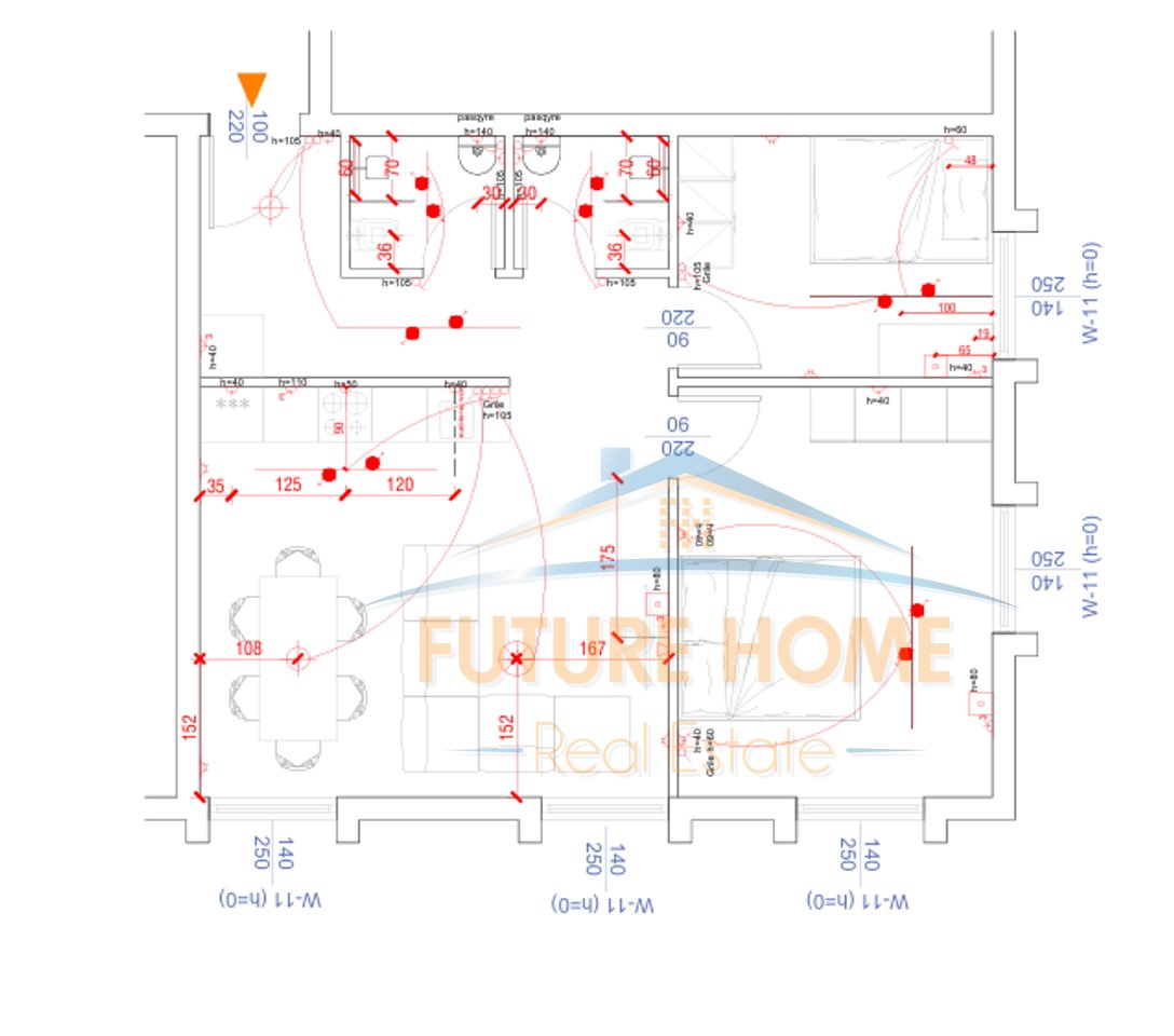 For sale, Apartment 2+1+2, Residence "Porta Tirana e Re" Sauk, Tirana.