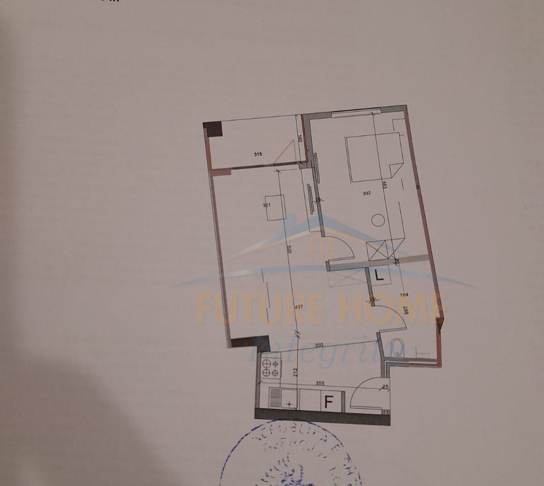 Shitet, Apartament 1+1, Art Residence, Tiranë.