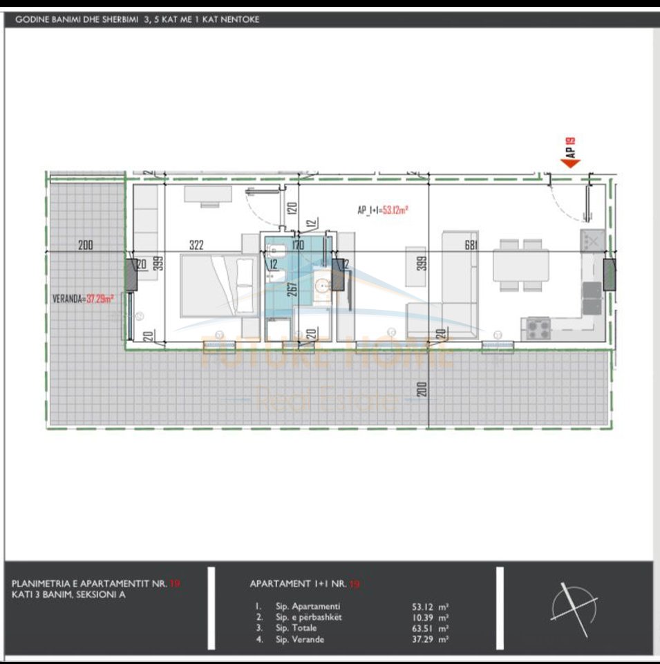 In vendita, Appartamento 2+1+2, Residenza La VIOLA, Paskuqan