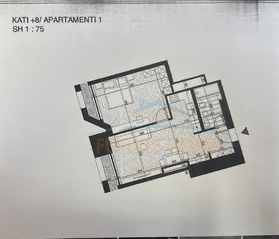 Shitet Apartament 1+1, “Tirana New Boulevard Tower”, Bulevardi i Ri.
