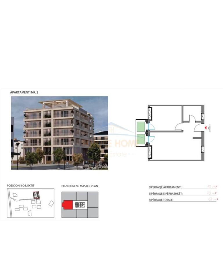 Shitet Apartament 1+1, Orikum, Vlore.