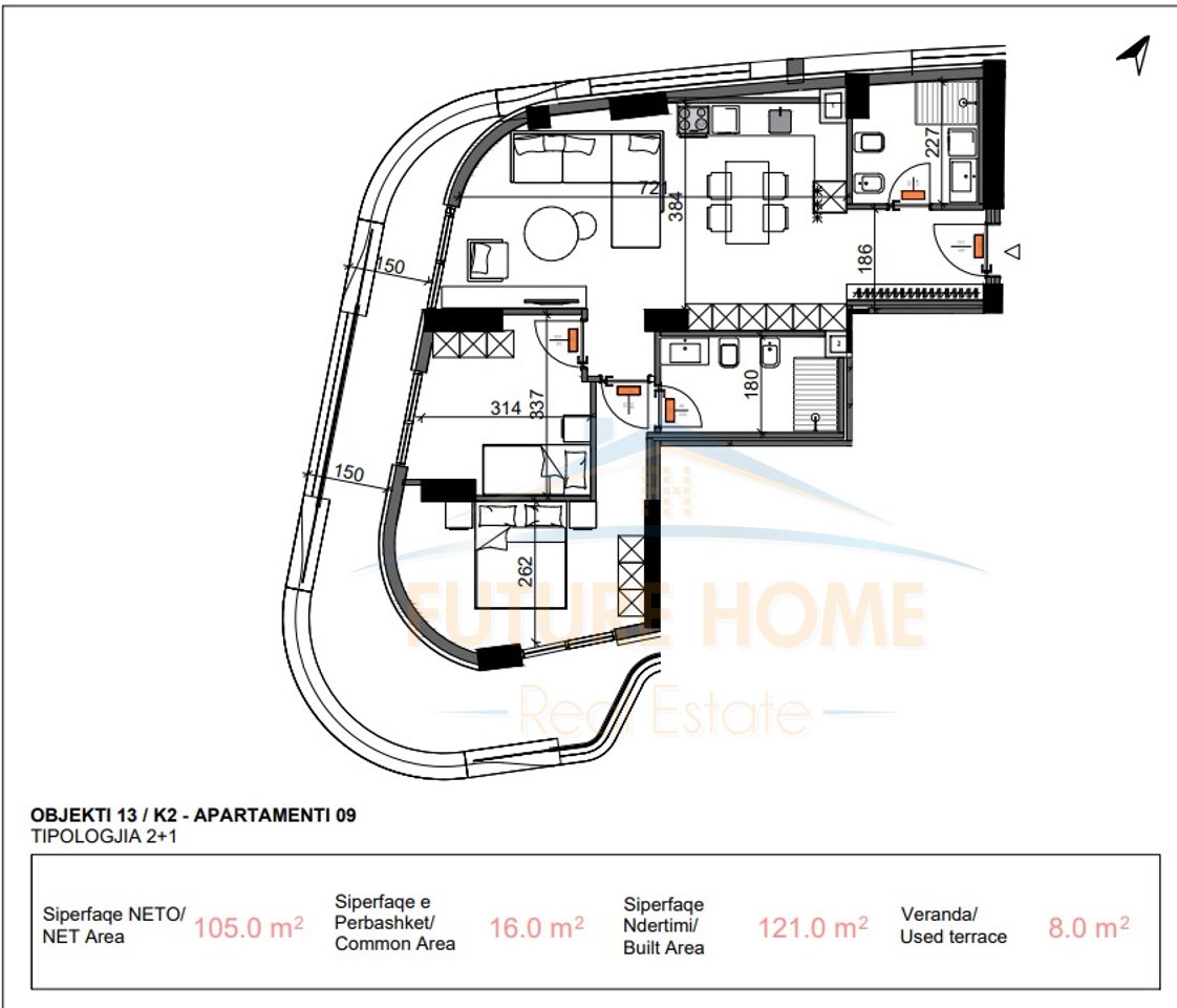 In vendita, Appartamento 2+1, Centaurea Residence, Lago Secco