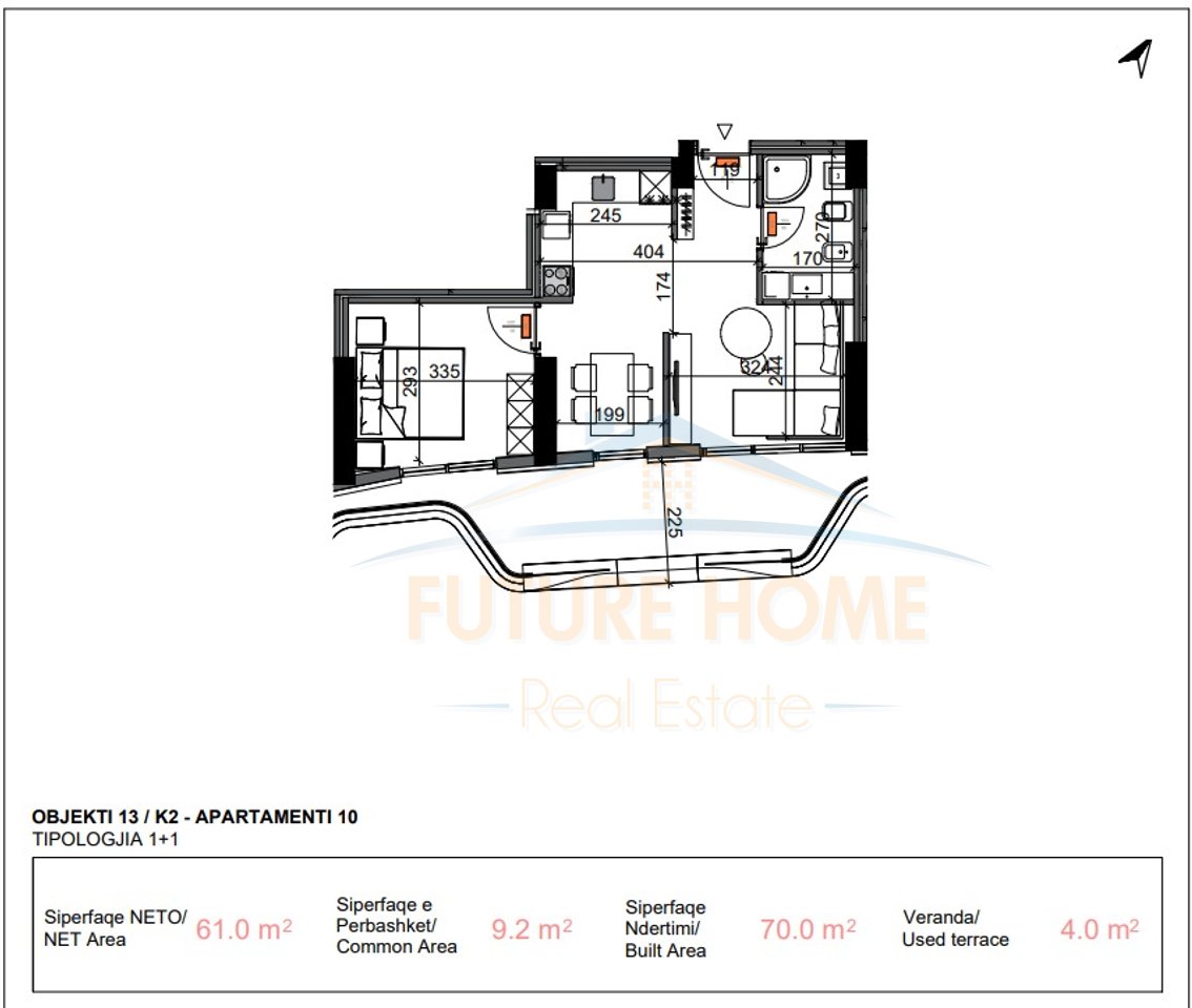 For sale, Apartment 1+1, Centaurea Residence, Dry Lake