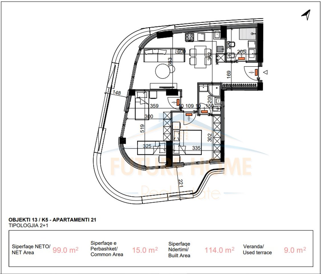 In vendita, Appartamento 2+1+2, Centaurea Residence, Lago Asciutto