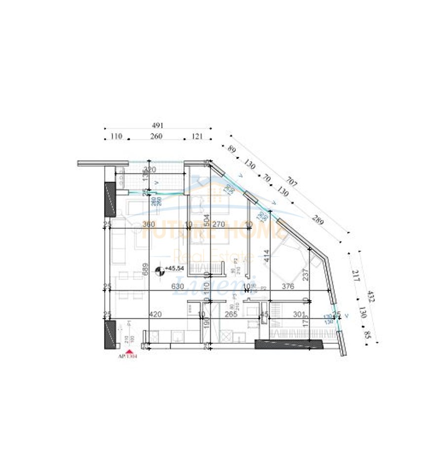 Shitet, Apartament 2+1, Shqiponja Square, Zogu i Zi, Tiranë.