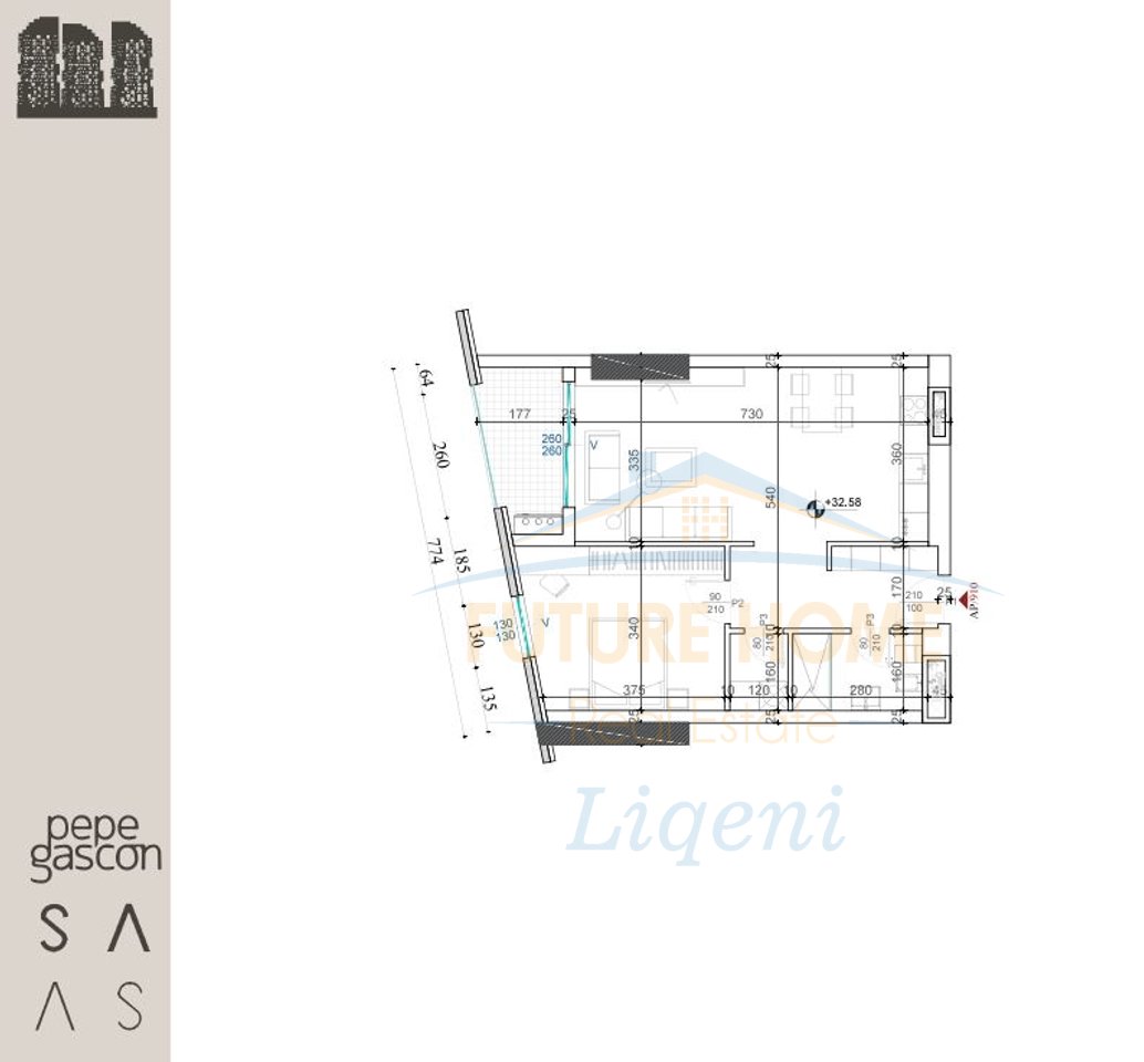 In vendita, Appartamento 1+1, Shqiponja Square, Zogu i Zi, Tirana.