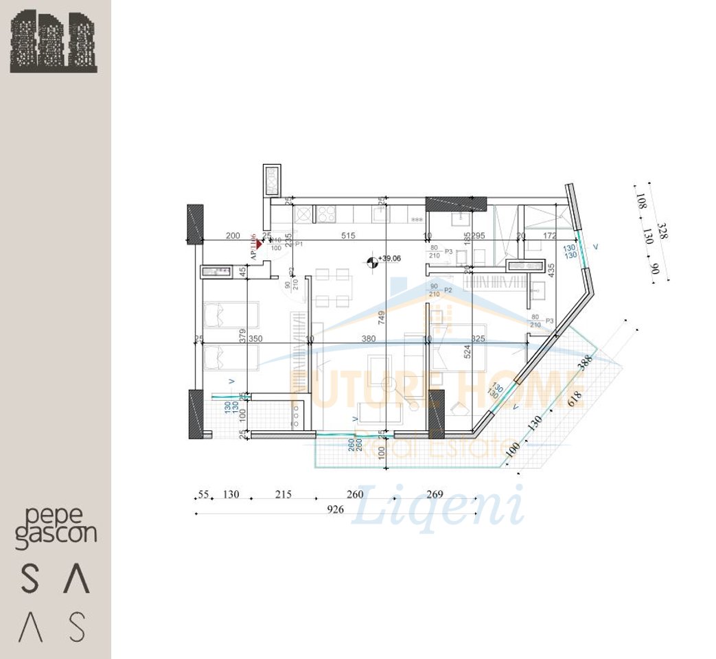 In vendita, Appartamento 2+1, Piazza Shqiponja, Zogu i Zi, Tirana.
