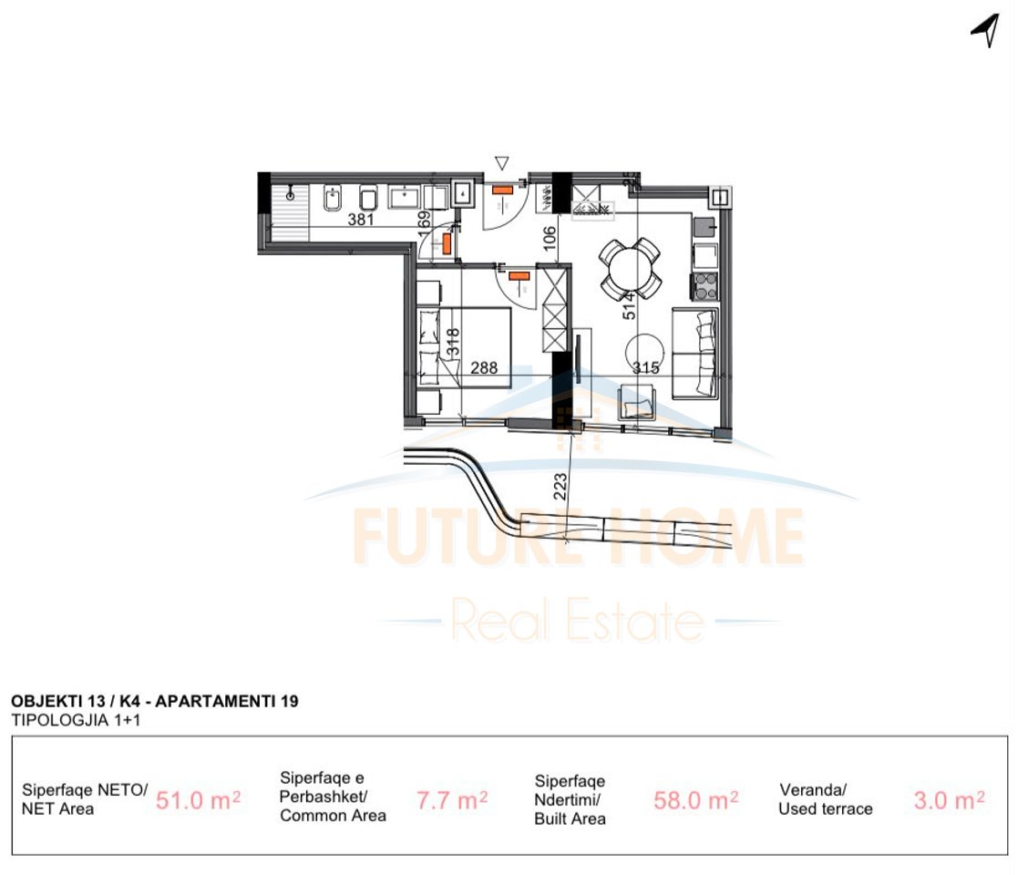 In vendita, Appartamento 1+1, Centaurea Residence, Lago Secco