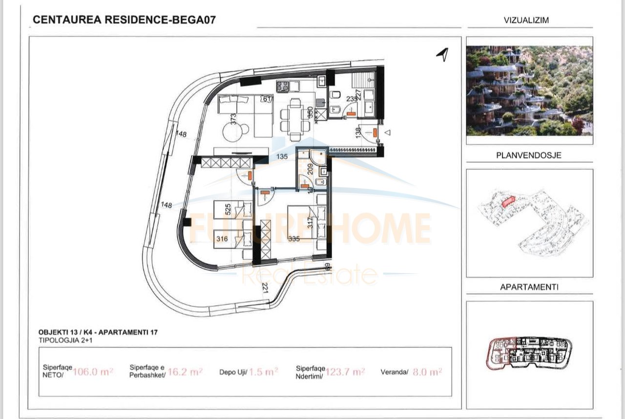 In vendita, Appartamento 2+1+2, Centaurea Residence, Lago Secco