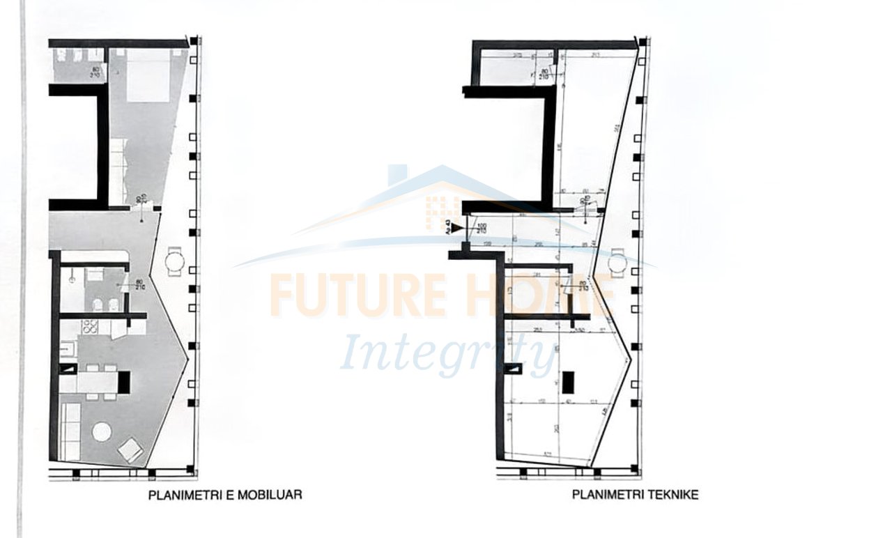 For sale, Apartment 1+1+2 Bathrooms, Mara Palace, Tirana.