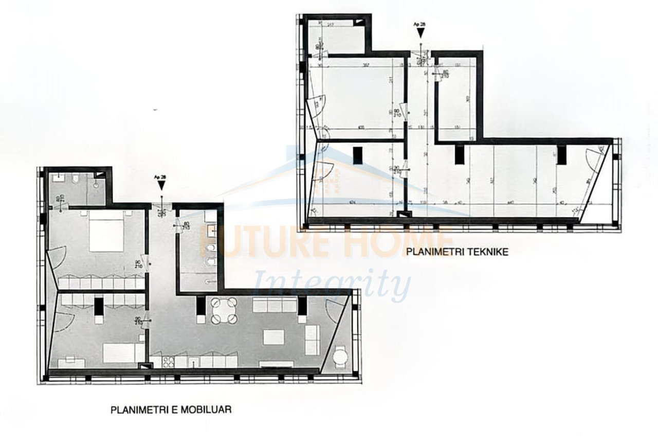 For sale, Apartment 2+1+2, Mara Palace, Tirana.