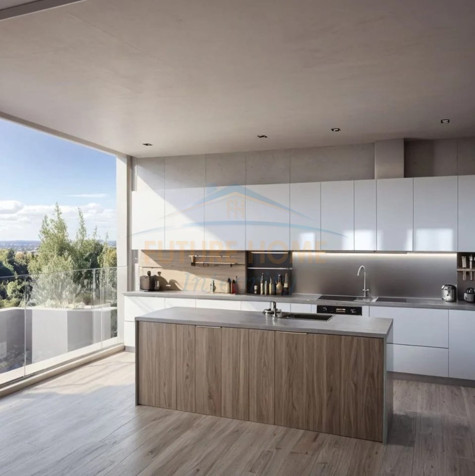 For sale, apartment 1+1+2 balconies, Mara Palace, Tirana.