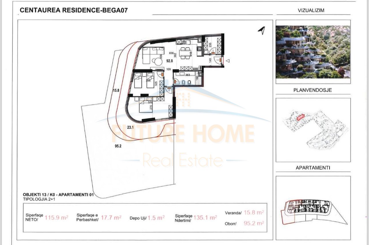 In vendita, Appartamento 2+1, Centaurea Residence, Lago Secco