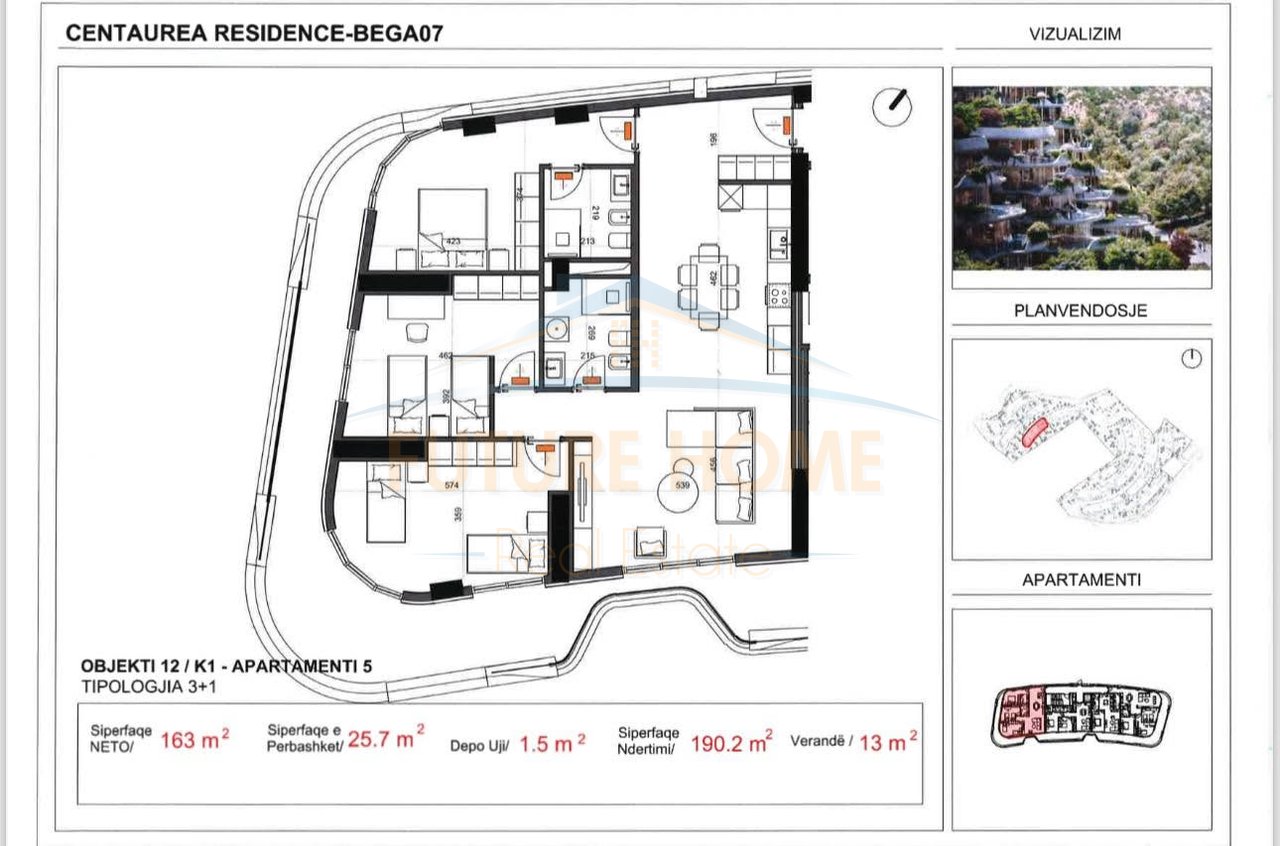 For sale, Apartment 3+1+2, Centaurea Residence, Dry Lake