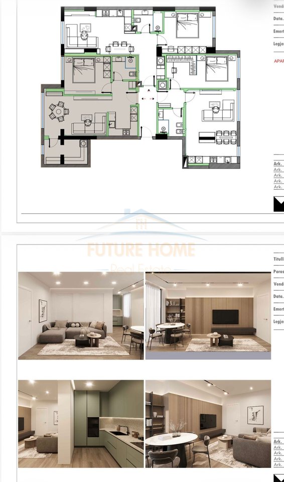 For sale, 3 Apartments 1+1+2 Parking Spaces, Elbasan Street, Tirana