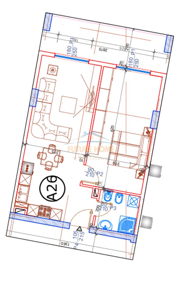 For sale, Apartment 1+1, Space City, Paskuqan.