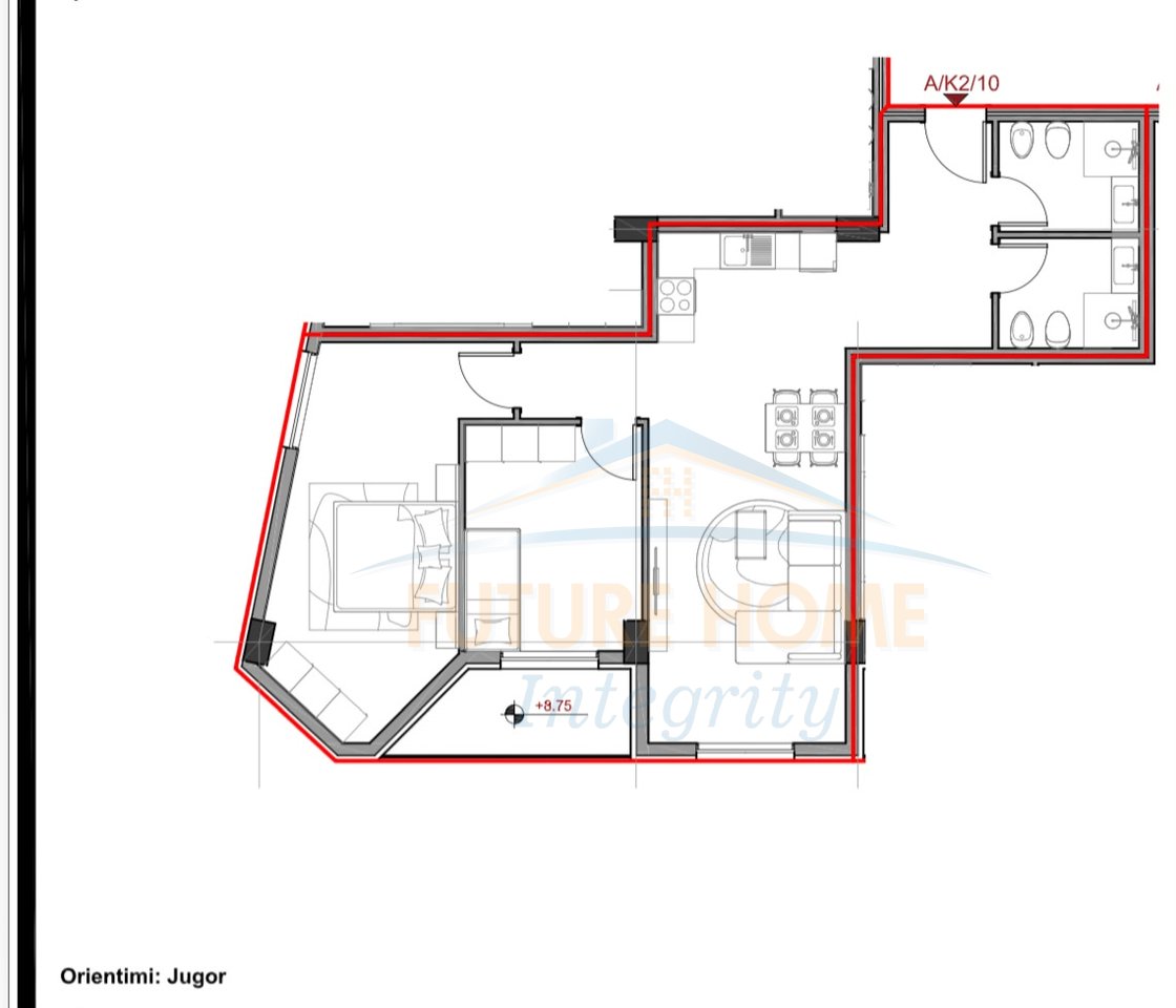 Shitet, Apartament 2+1+2, Aluna Rezidence 5, Tiranë.