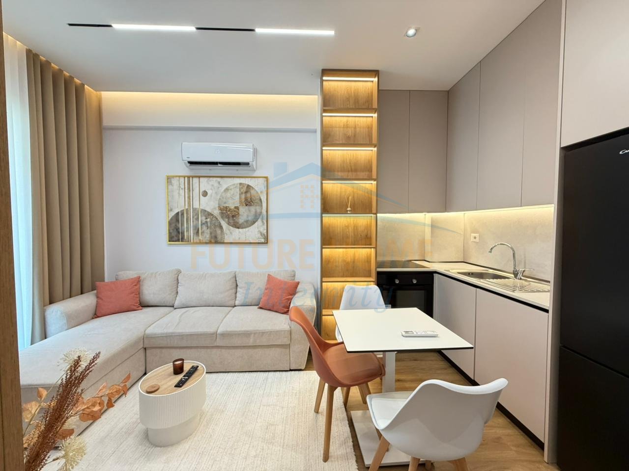 Shitet, Apartament 1+1, Rezidenca Oxa, Tiranë.