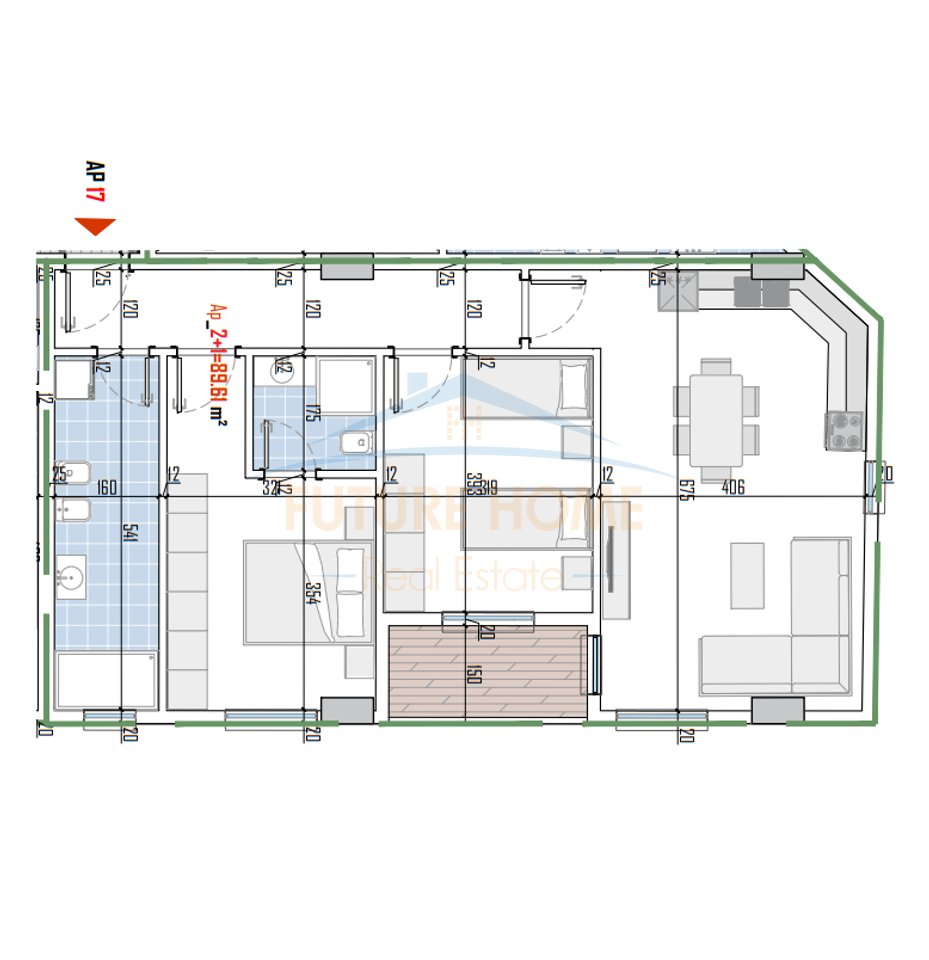 Shitet, Apartament 2+1,( Me Keste), British Residence , Paskuqan