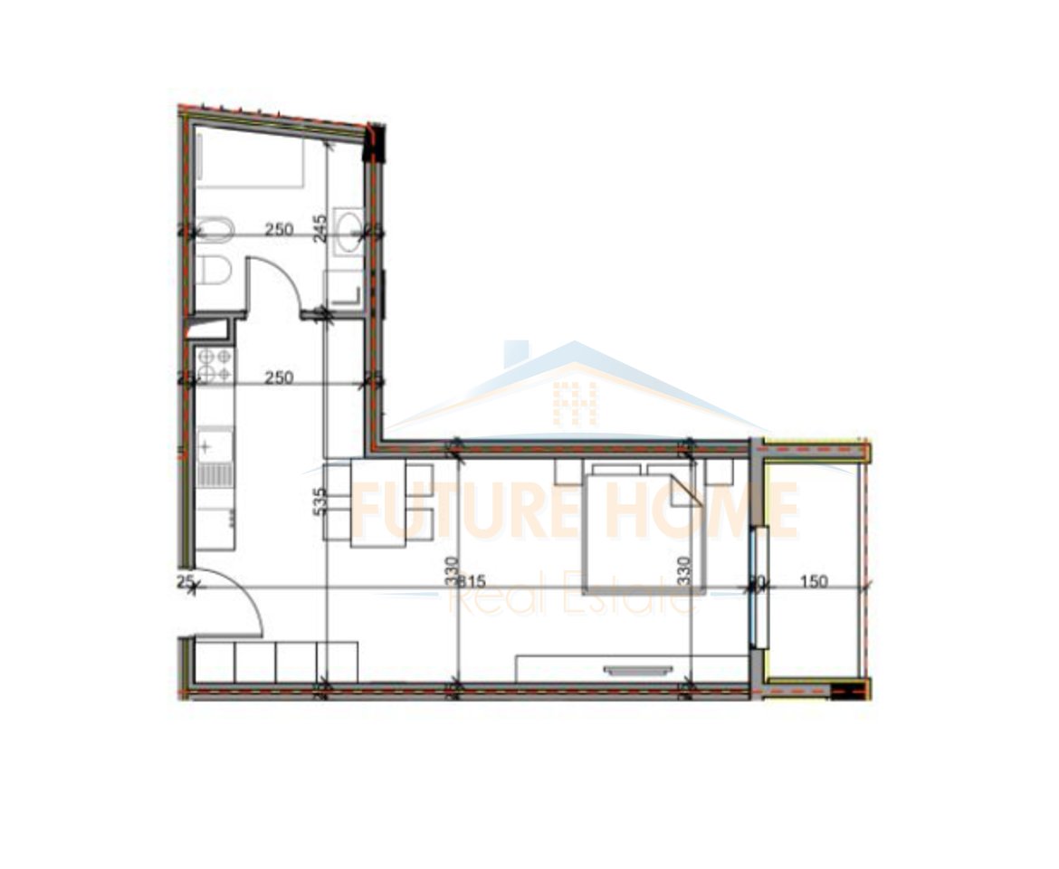 For sale, Studio Apartment, ''Aluna'' Residence, Paskuqan, Tirana