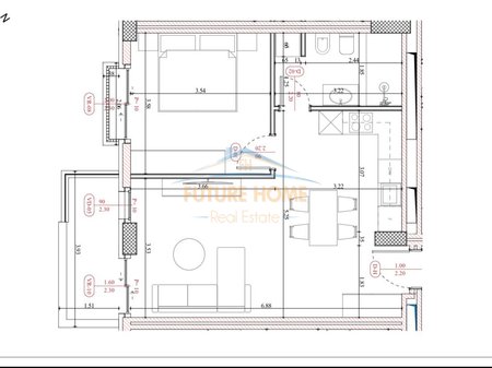 Shitet, Apartament 1+1, Rezidenca Almar, Mali i Robit