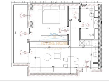 Shitet, Apartament 1+1, Rezidenca Almar, Mali i Robit