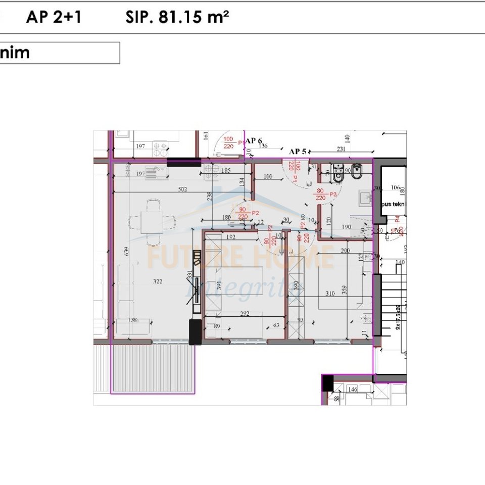 For sale, 2+1 Apartment, Kodra e Liqenit Residence, Paskuqan, Tirana.