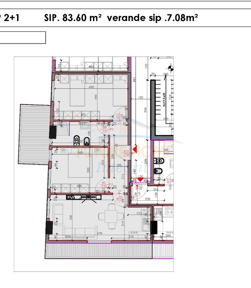 Shitet, Apartament 2+1+Verandë, Rezidenca Kodra e Liqenit, Paskuqan, Tiranë.