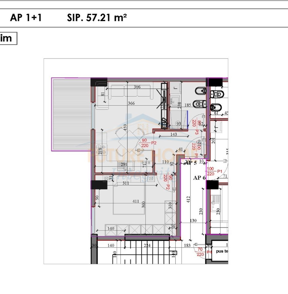In vendita, Appartamento 1+1+Veranda, Residence Kodra e Liqenit, Paskuqan, Tirana.