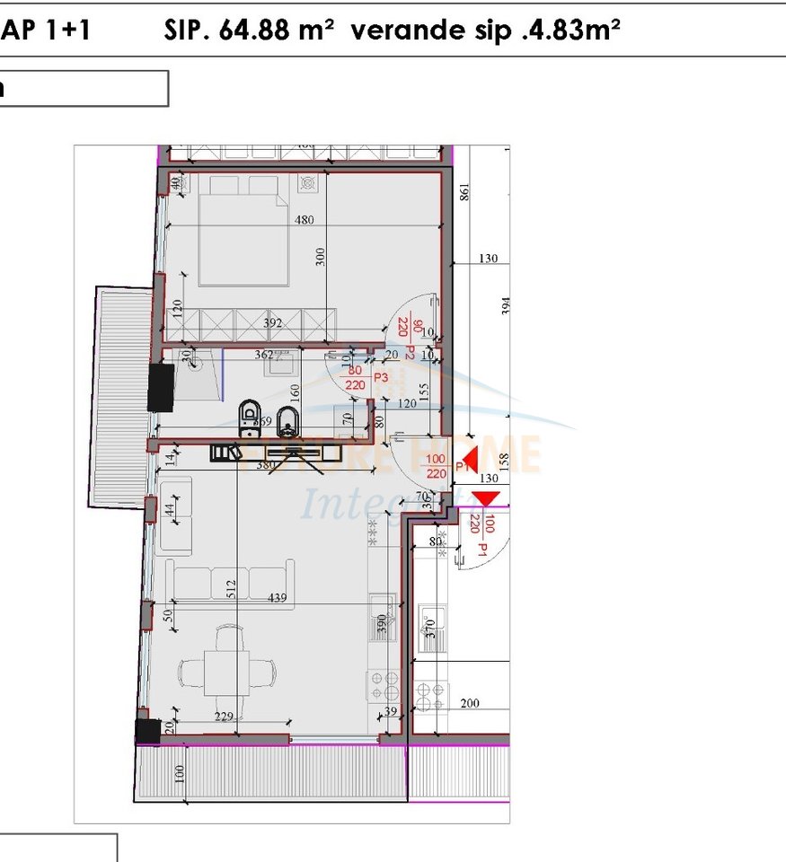 In vendita, Appartamento 1+1+Veranda, Kodra e Liqenit Residence, Paskuqan, Tirana.
