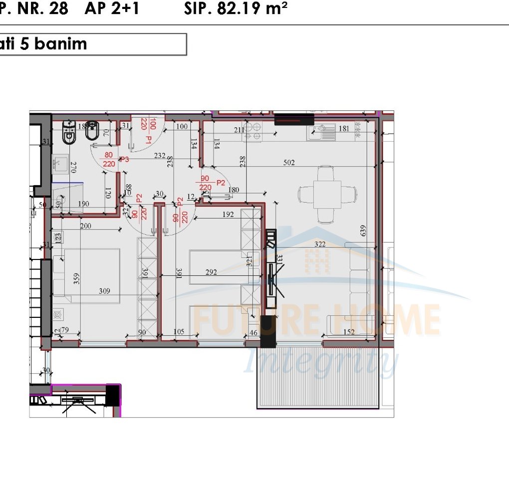 Shitet, Apartament 2+1, Rezidenca Kodra e Liqenit, Paskuqan, Tiranë.