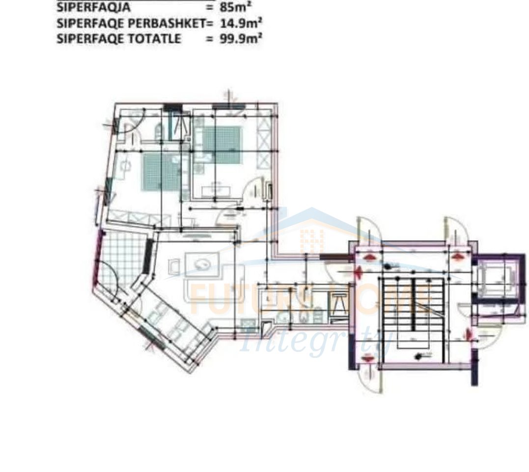 Shitet, Apartament 2+1+2, Shkolla e Baletit, Tiranë.