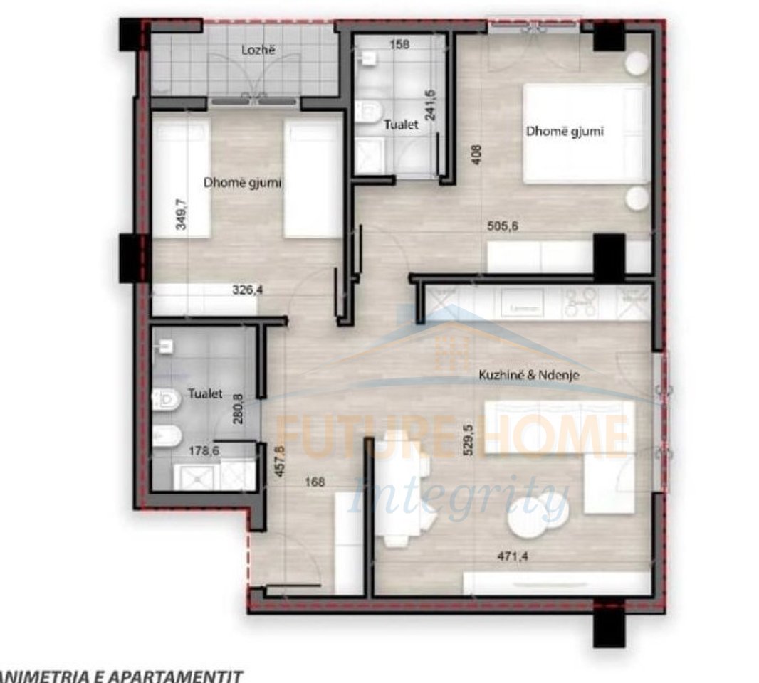 In vendita, Appartamento 2+1+2, Residenza Splendor, Tirana.