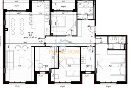 Shitet, Apartament 4+1, Park Houses Residence, Tiranë.