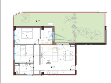 Shitet, Apartament 2+1, Square Village, Santorini II